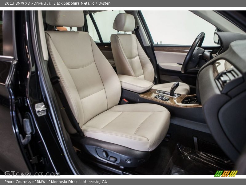 Black Sapphire Metallic / Oyster 2013 BMW X3 xDrive 35i