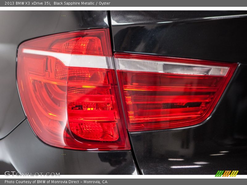 Black Sapphire Metallic / Oyster 2013 BMW X3 xDrive 35i