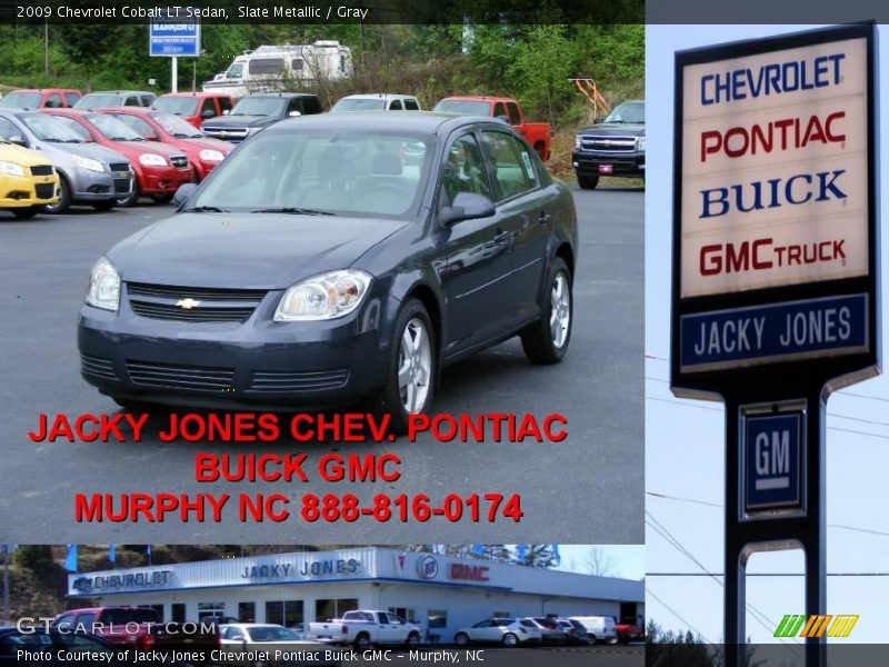 Slate Metallic / Gray 2009 Chevrolet Cobalt LT Sedan
