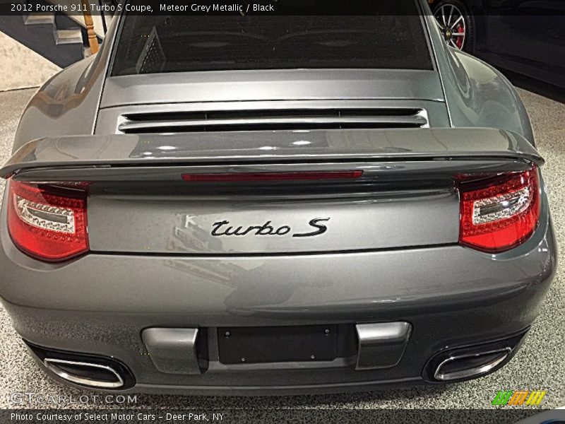 Meteor Grey Metallic / Black 2012 Porsche 911 Turbo S Coupe