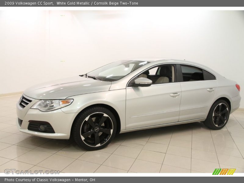 White Gold Metallic / Cornsilk Beige Two-Tone 2009 Volkswagen CC Sport