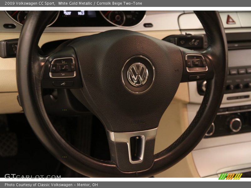 White Gold Metallic / Cornsilk Beige Two-Tone 2009 Volkswagen CC Sport