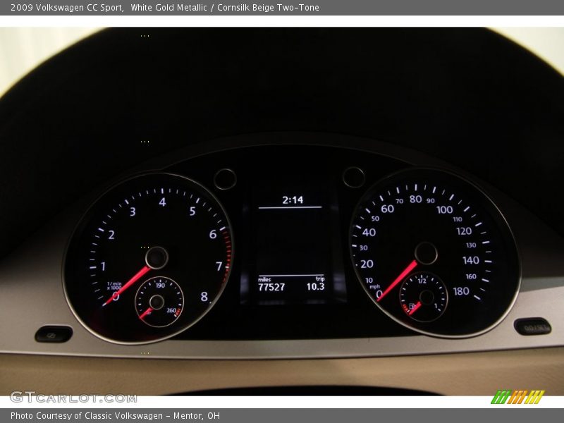White Gold Metallic / Cornsilk Beige Two-Tone 2009 Volkswagen CC Sport