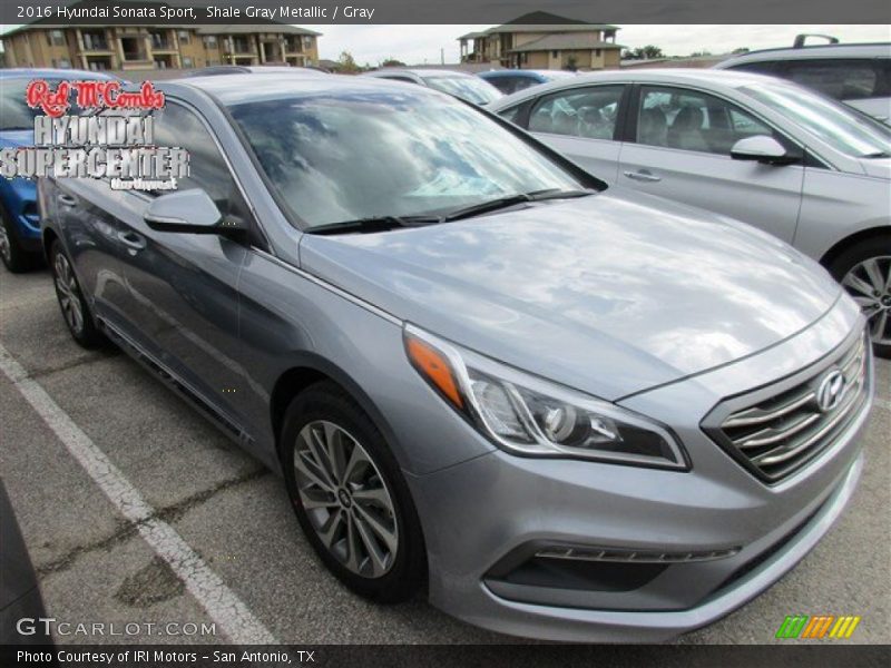 Shale Gray Metallic / Gray 2016 Hyundai Sonata Sport