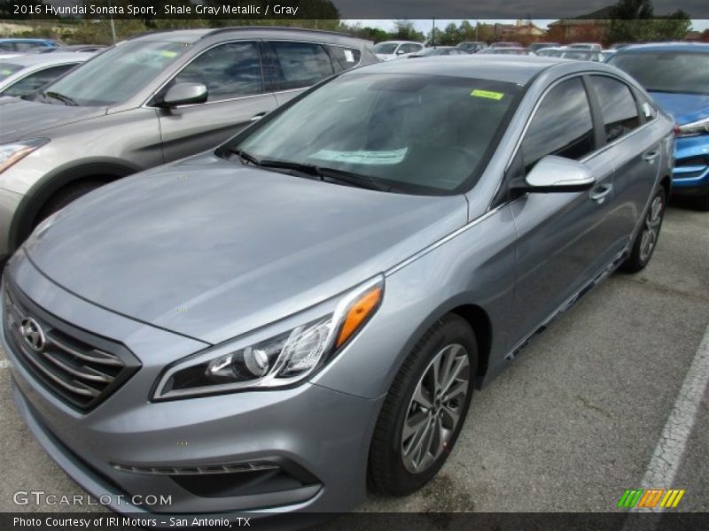 Shale Gray Metallic / Gray 2016 Hyundai Sonata Sport