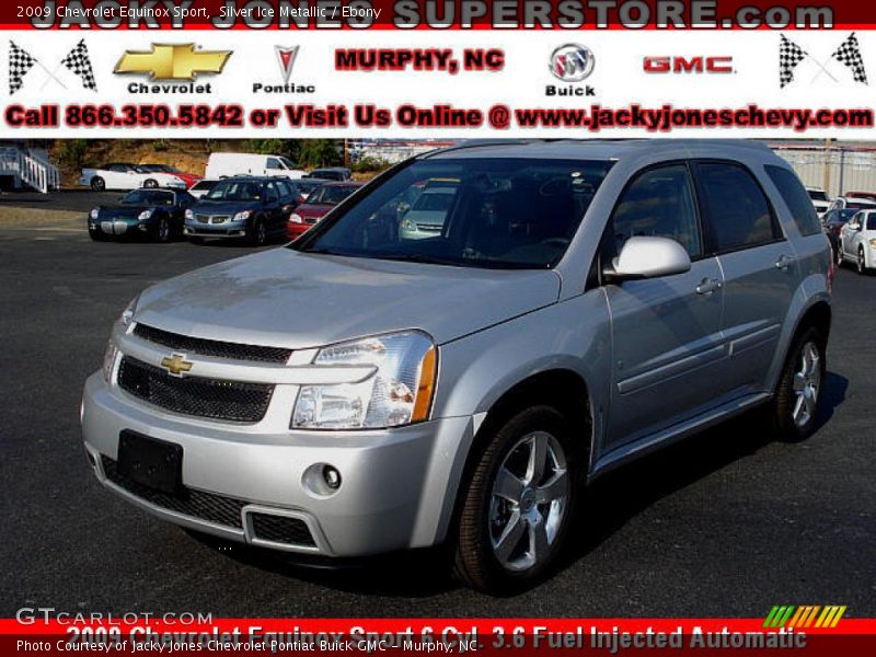 Silver Ice Metallic / Ebony 2009 Chevrolet Equinox Sport