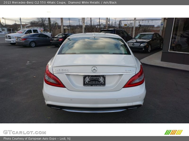 Diamond White Metallic / Ash/Black 2013 Mercedes-Benz CLS 550 4Matic Coupe
