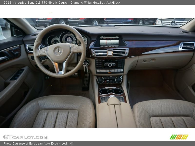 Diamond White Metallic / Ash/Black 2013 Mercedes-Benz CLS 550 4Matic Coupe