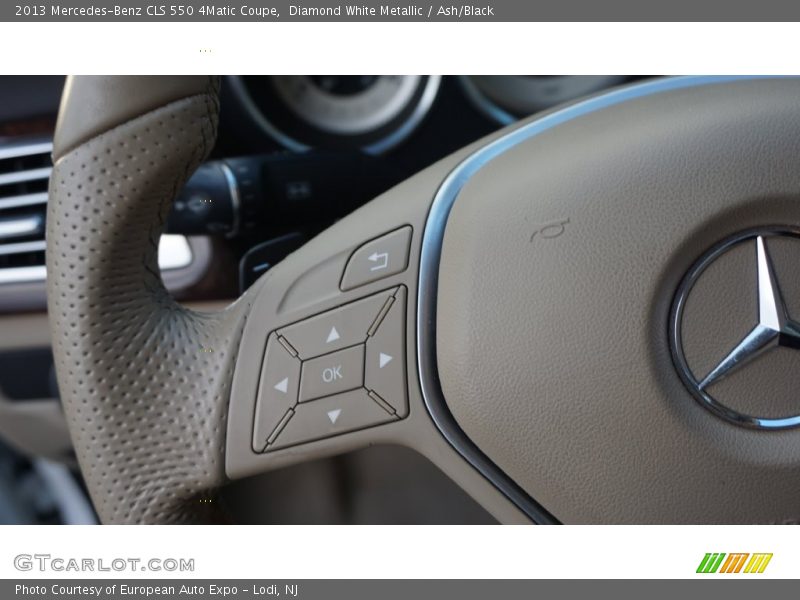 Diamond White Metallic / Ash/Black 2013 Mercedes-Benz CLS 550 4Matic Coupe