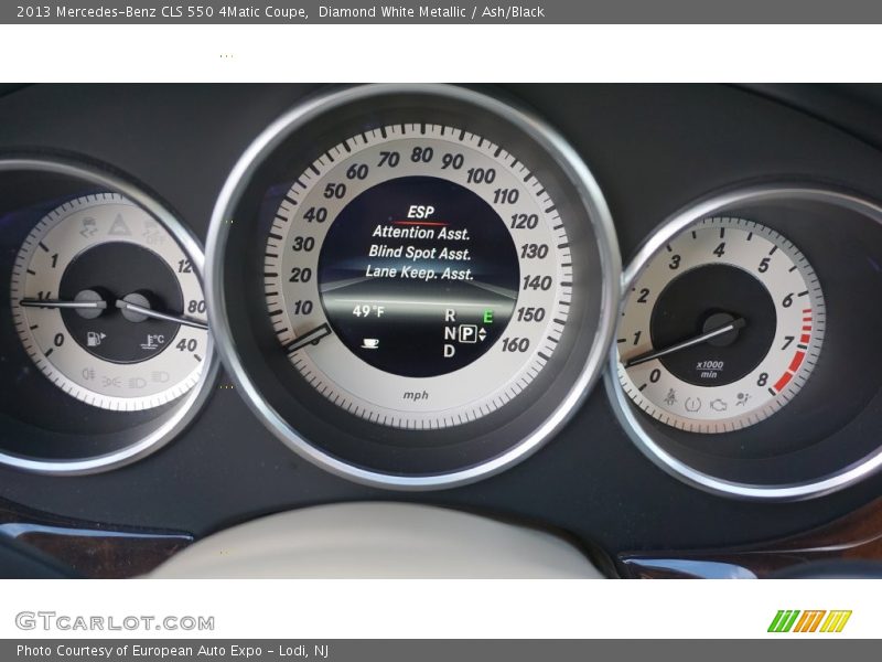 Diamond White Metallic / Ash/Black 2013 Mercedes-Benz CLS 550 4Matic Coupe