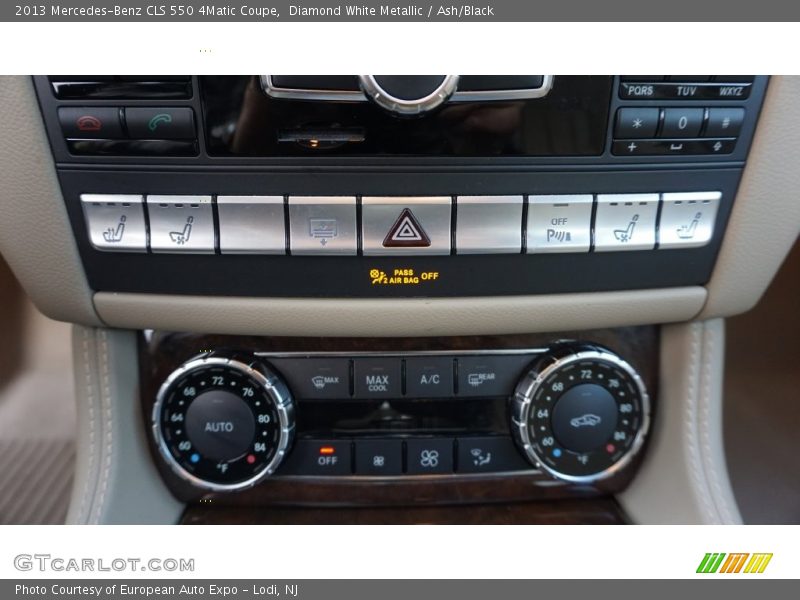 Diamond White Metallic / Ash/Black 2013 Mercedes-Benz CLS 550 4Matic Coupe