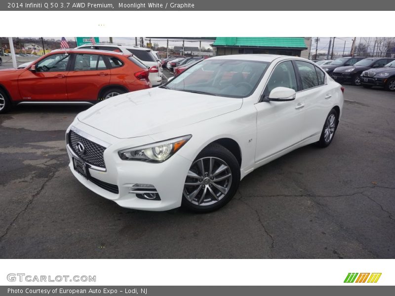 Moonlight White / Graphite 2014 Infiniti Q 50 3.7 AWD Premium
