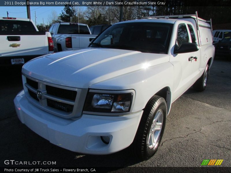 Bright White / Dark Slate Gray/Medium Slate Gray 2011 Dodge Dakota Big Horn Extended Cab