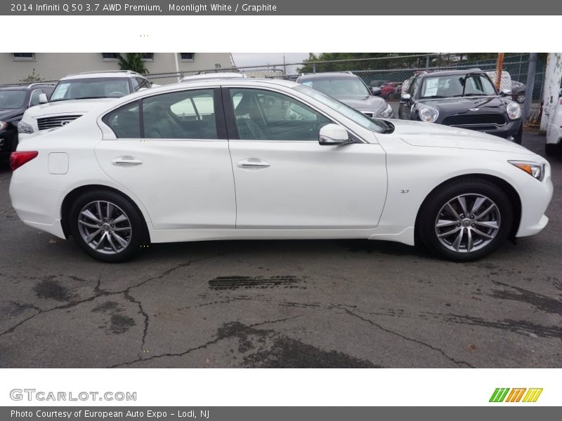 Moonlight White / Graphite 2014 Infiniti Q 50 3.7 AWD Premium