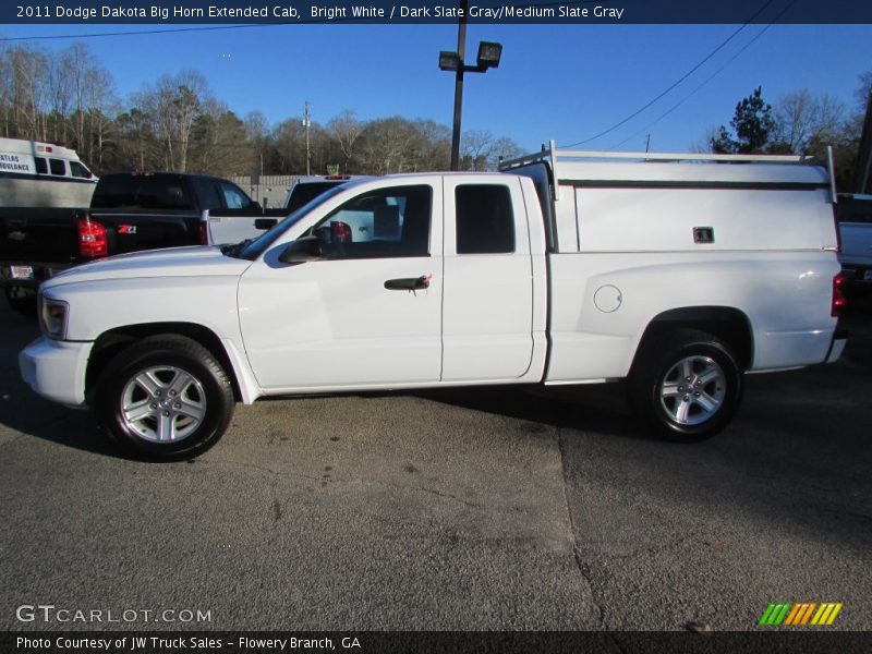 Bright White / Dark Slate Gray/Medium Slate Gray 2011 Dodge Dakota Big Horn Extended Cab