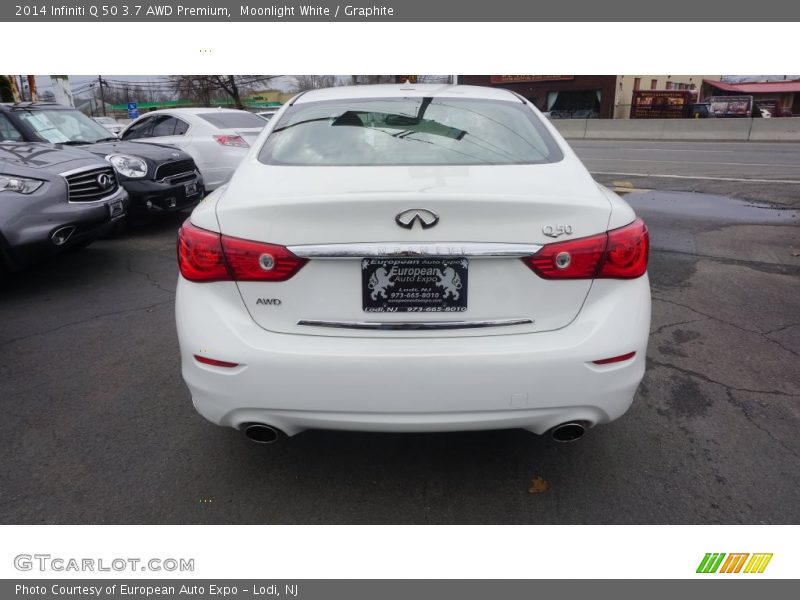 Moonlight White / Graphite 2014 Infiniti Q 50 3.7 AWD Premium