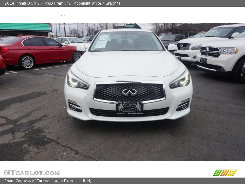 Moonlight White / Graphite 2014 Infiniti Q 50 3.7 AWD Premium