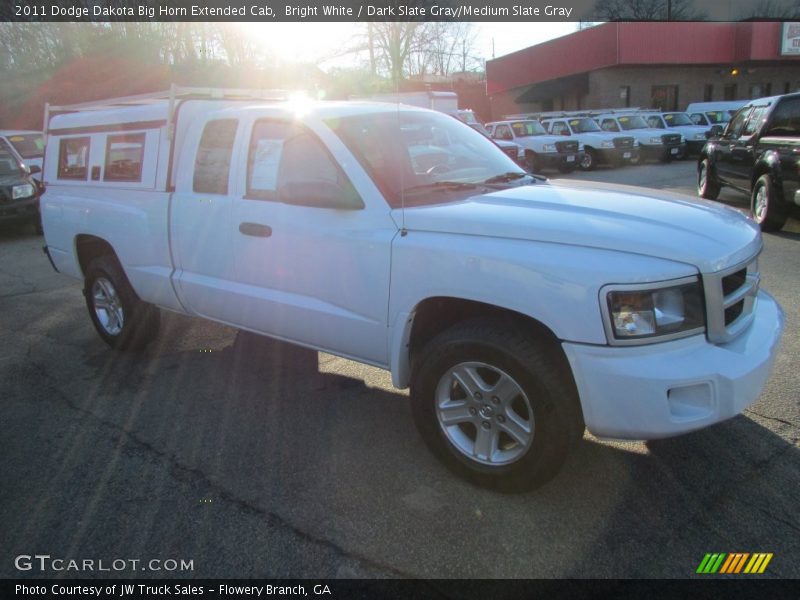 Bright White / Dark Slate Gray/Medium Slate Gray 2011 Dodge Dakota Big Horn Extended Cab