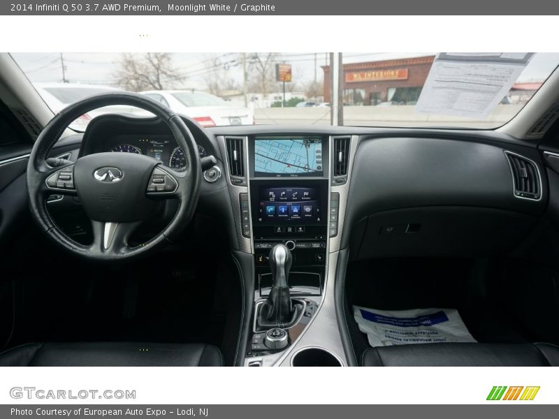 Moonlight White / Graphite 2014 Infiniti Q 50 3.7 AWD Premium