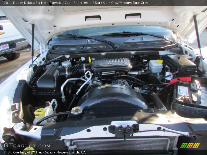Bright White / Dark Slate Gray/Medium Slate Gray 2011 Dodge Dakota Big Horn Extended Cab