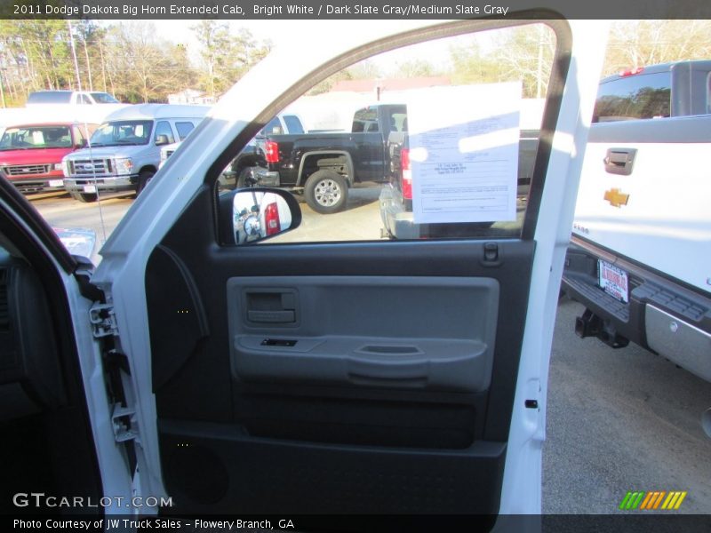 Bright White / Dark Slate Gray/Medium Slate Gray 2011 Dodge Dakota Big Horn Extended Cab
