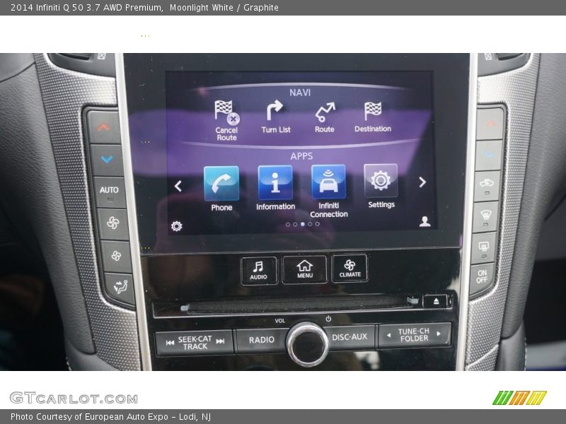 Moonlight White / Graphite 2014 Infiniti Q 50 3.7 AWD Premium