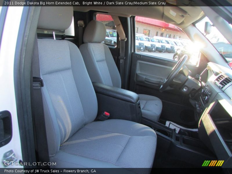 Bright White / Dark Slate Gray/Medium Slate Gray 2011 Dodge Dakota Big Horn Extended Cab