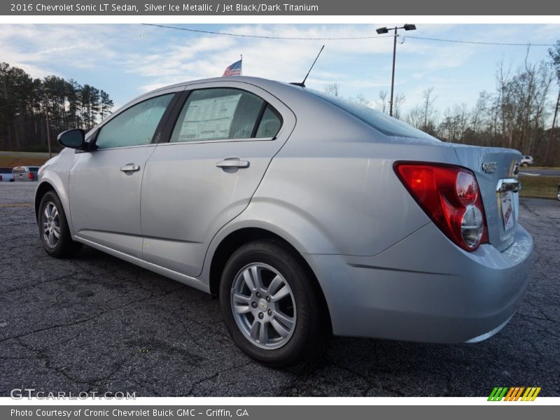 Silver Ice Metallic / Jet Black/Dark Titanium 2016 Chevrolet Sonic LT Sedan