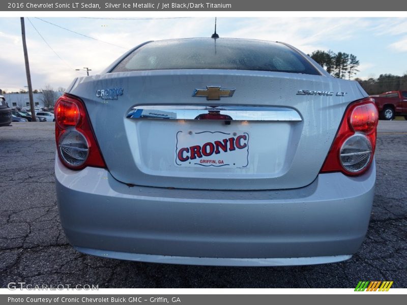 Silver Ice Metallic / Jet Black/Dark Titanium 2016 Chevrolet Sonic LT Sedan