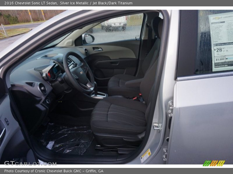 Silver Ice Metallic / Jet Black/Dark Titanium 2016 Chevrolet Sonic LT Sedan