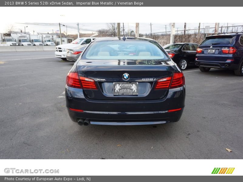 Imperial Blue Metallic / Venetian Beige 2013 BMW 5 Series 528i xDrive Sedan