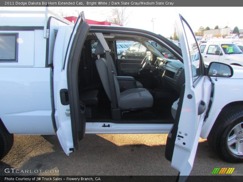 Bright White / Dark Slate Gray/Medium Slate Gray 2011 Dodge Dakota Big Horn Extended Cab