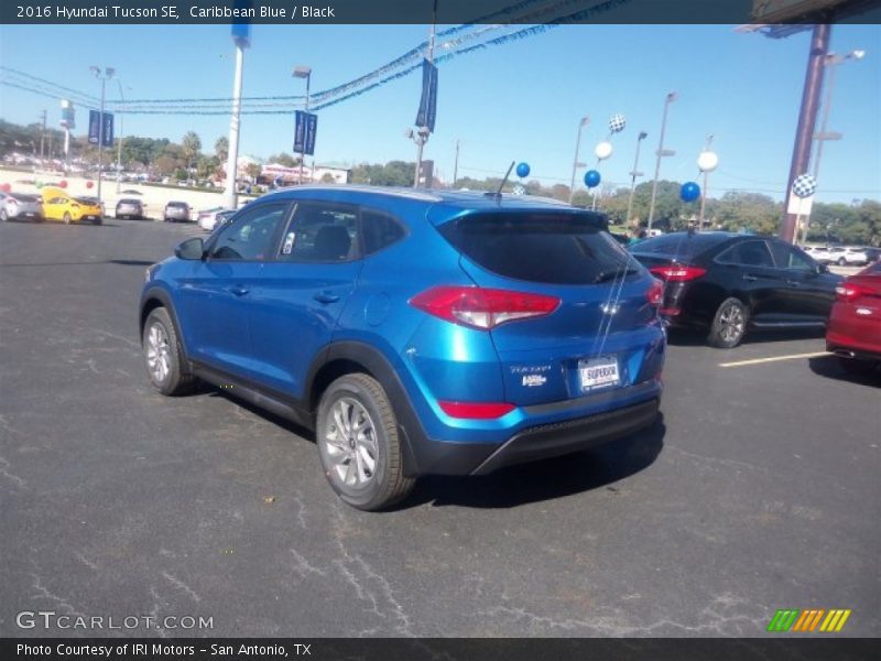 Caribbean Blue / Black 2016 Hyundai Tucson SE