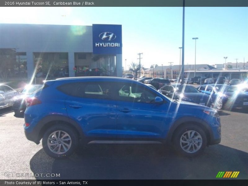 Caribbean Blue / Black 2016 Hyundai Tucson SE