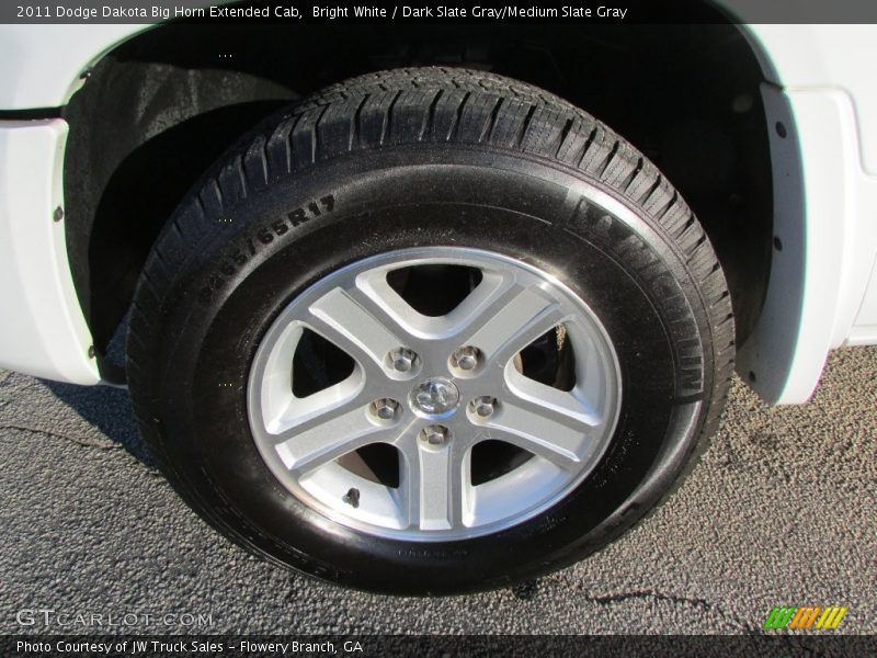Bright White / Dark Slate Gray/Medium Slate Gray 2011 Dodge Dakota Big Horn Extended Cab