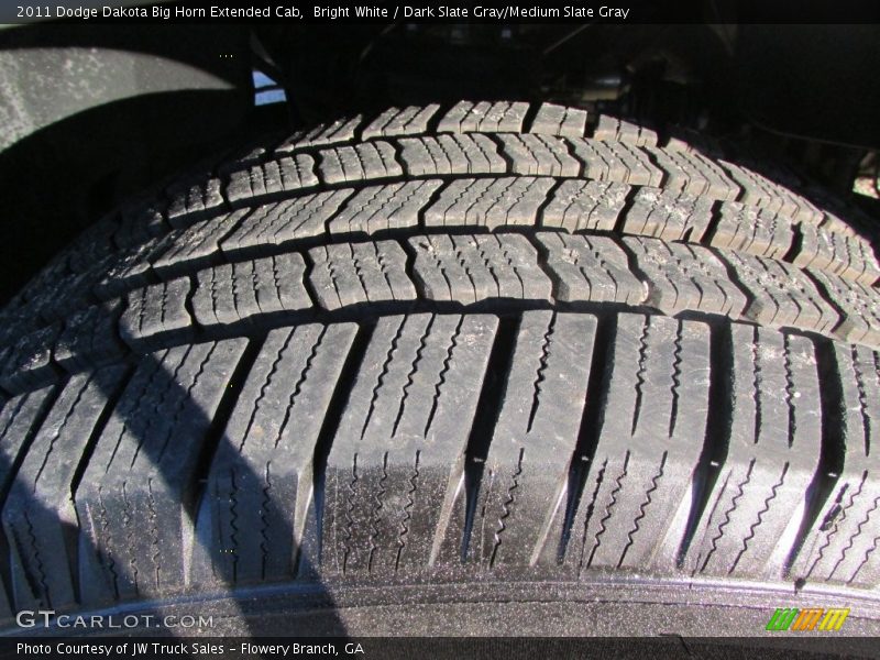 Bright White / Dark Slate Gray/Medium Slate Gray 2011 Dodge Dakota Big Horn Extended Cab