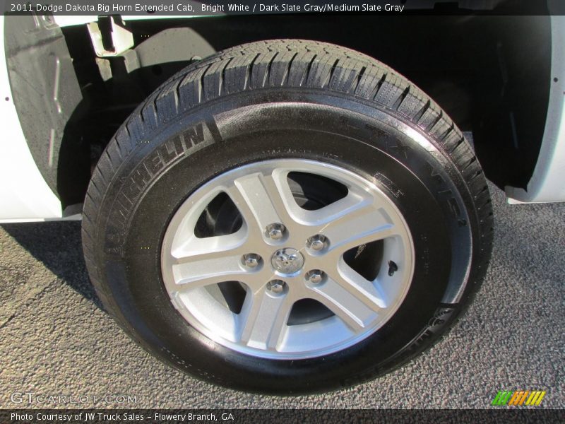 Bright White / Dark Slate Gray/Medium Slate Gray 2011 Dodge Dakota Big Horn Extended Cab