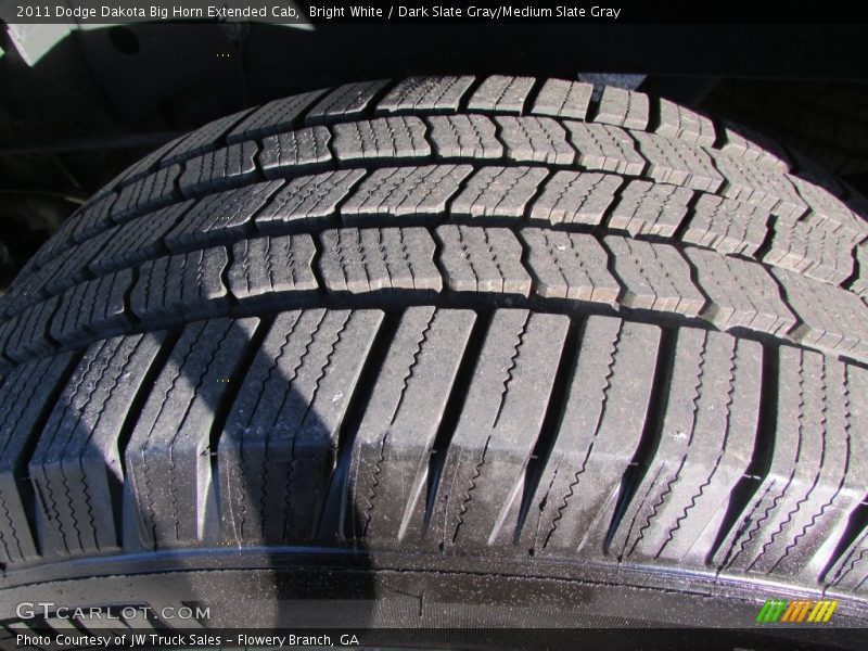 Bright White / Dark Slate Gray/Medium Slate Gray 2011 Dodge Dakota Big Horn Extended Cab