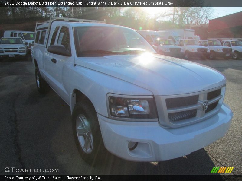 Bright White / Dark Slate Gray/Medium Slate Gray 2011 Dodge Dakota Big Horn Extended Cab