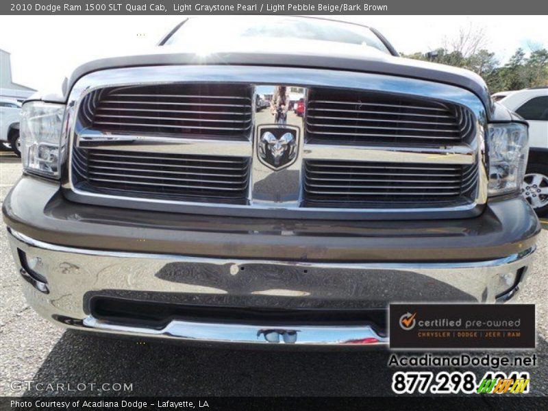 Light Graystone Pearl / Light Pebble Beige/Bark Brown 2010 Dodge Ram 1500 SLT Quad Cab