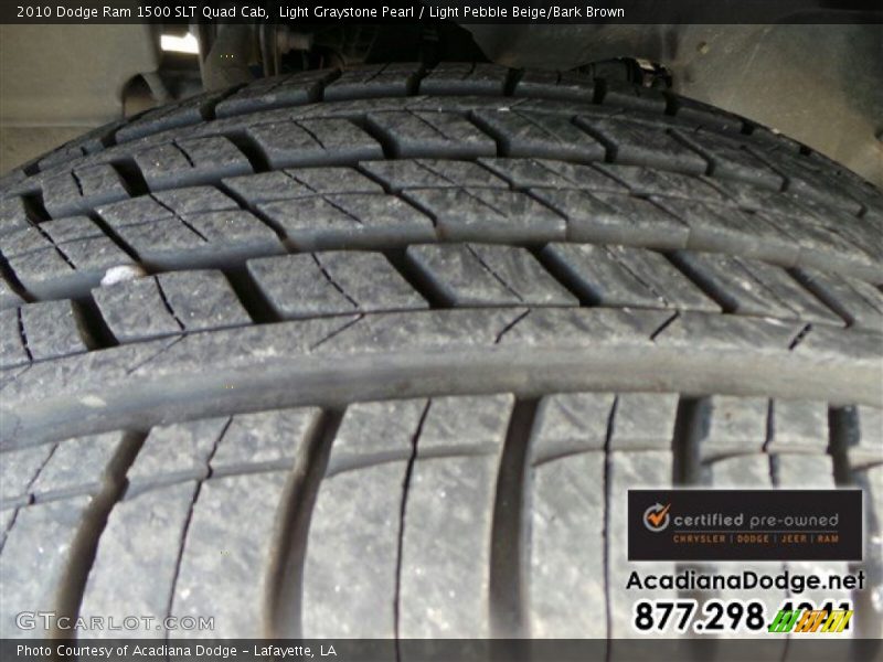Light Graystone Pearl / Light Pebble Beige/Bark Brown 2010 Dodge Ram 1500 SLT Quad Cab
