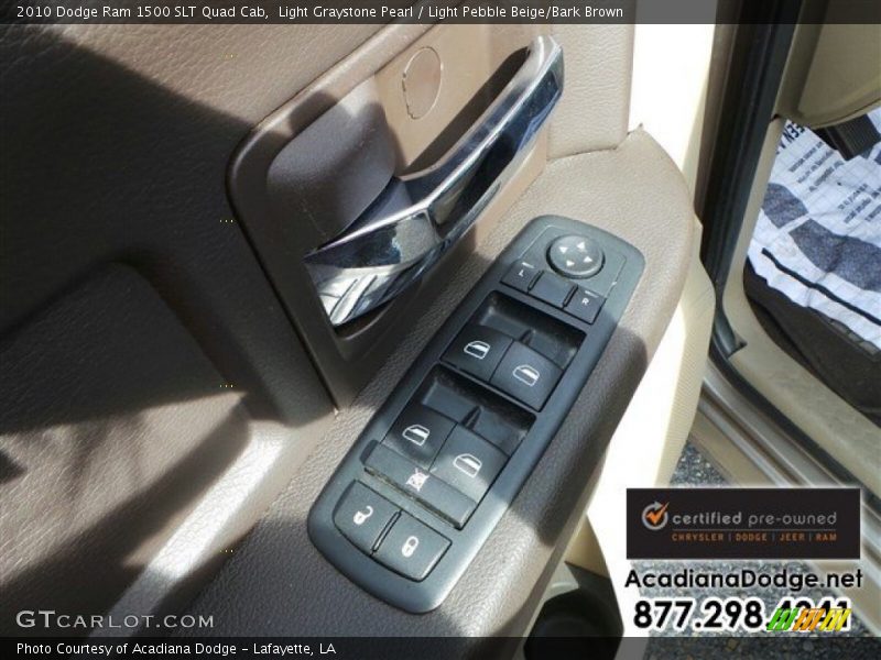 Light Graystone Pearl / Light Pebble Beige/Bark Brown 2010 Dodge Ram 1500 SLT Quad Cab