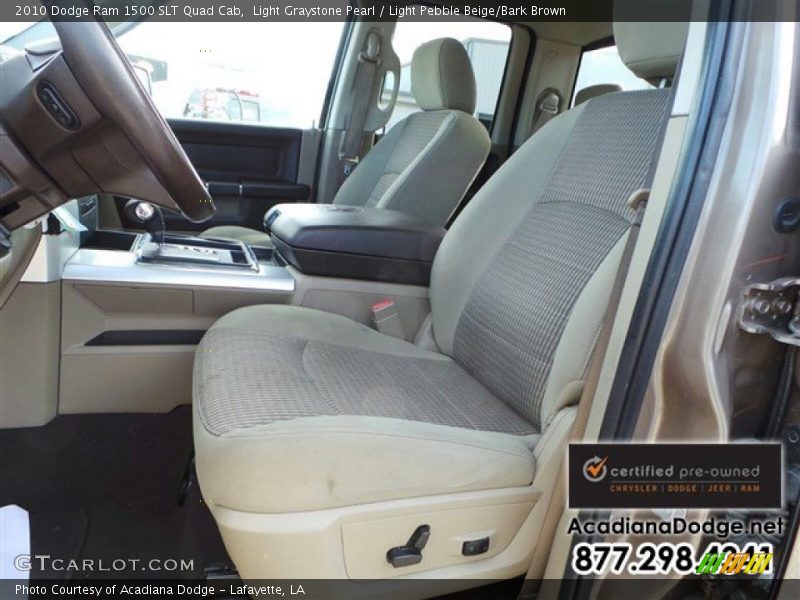 Light Graystone Pearl / Light Pebble Beige/Bark Brown 2010 Dodge Ram 1500 SLT Quad Cab