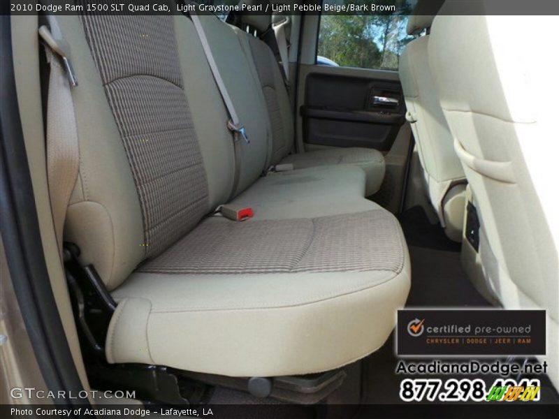 Light Graystone Pearl / Light Pebble Beige/Bark Brown 2010 Dodge Ram 1500 SLT Quad Cab