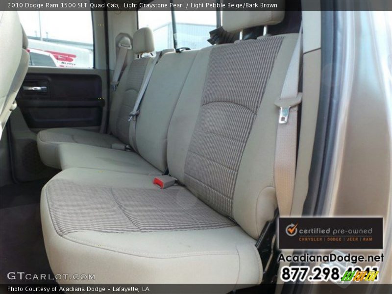 Light Graystone Pearl / Light Pebble Beige/Bark Brown 2010 Dodge Ram 1500 SLT Quad Cab