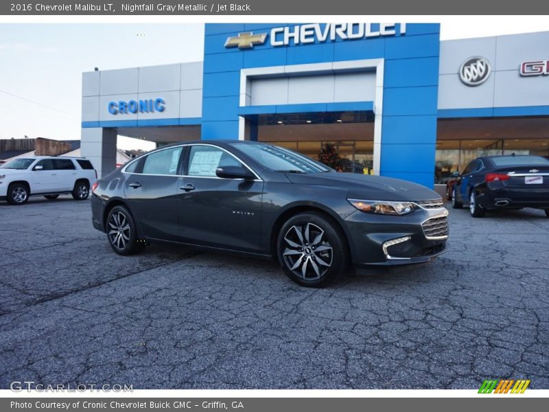 Nightfall Gray Metallic / Jet Black 2016 Chevrolet Malibu LT