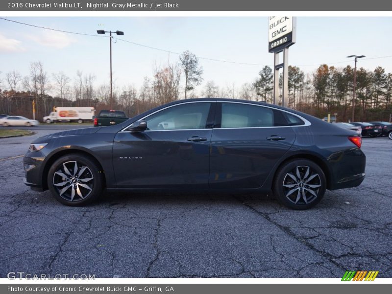 Nightfall Gray Metallic / Jet Black 2016 Chevrolet Malibu LT
