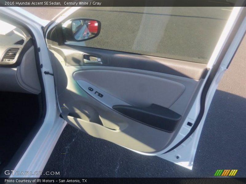 Century White / Gray 2016 Hyundai Accent SE Sedan