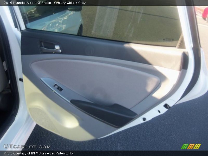 Century White / Gray 2016 Hyundai Accent SE Sedan