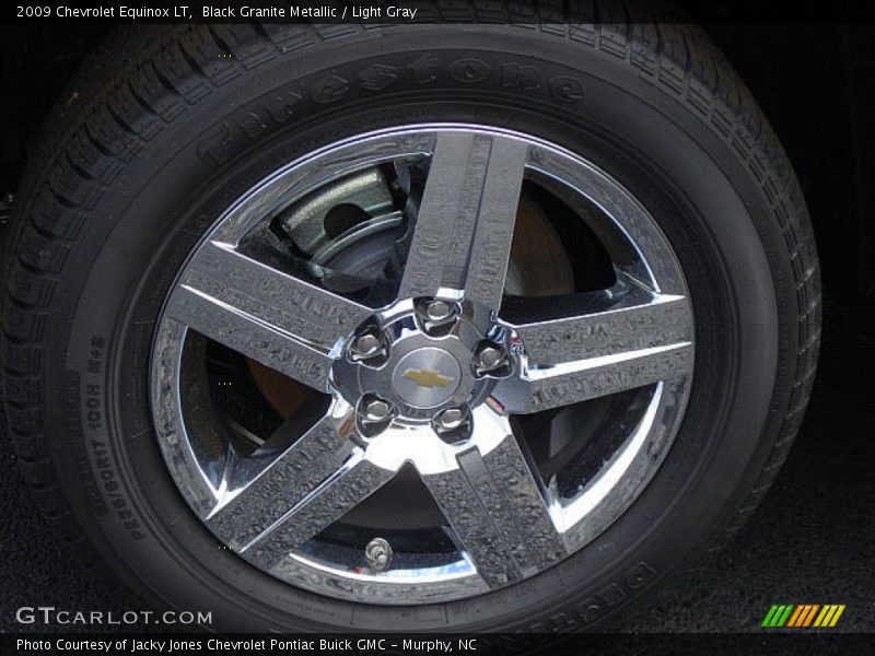 Black Granite Metallic / Light Gray 2009 Chevrolet Equinox LT